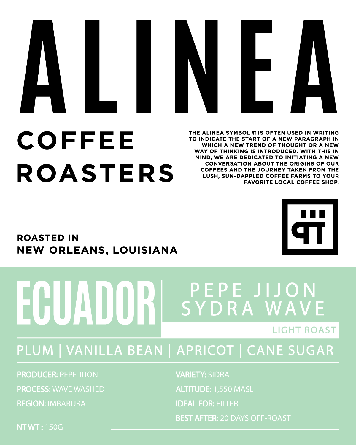 Ecuador Pepe Jijon Finca Soledad Sidra – Plum, Vanilla Bean